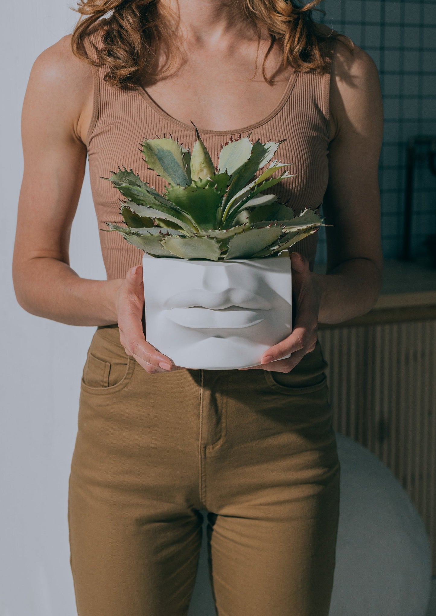 'Lips of David' Planter